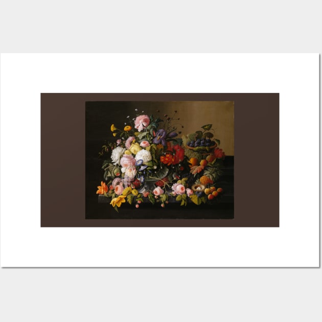 Still Life: Flowers and Fruit by Severin Roesen Wall Art by Amanda1775